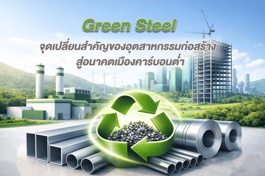 Green Steel จุดเปลี่ยนสำคัญของอุตสาหกรรมก่อสร้างสู่อนาคตเมืองคาร์บอนต่ำ